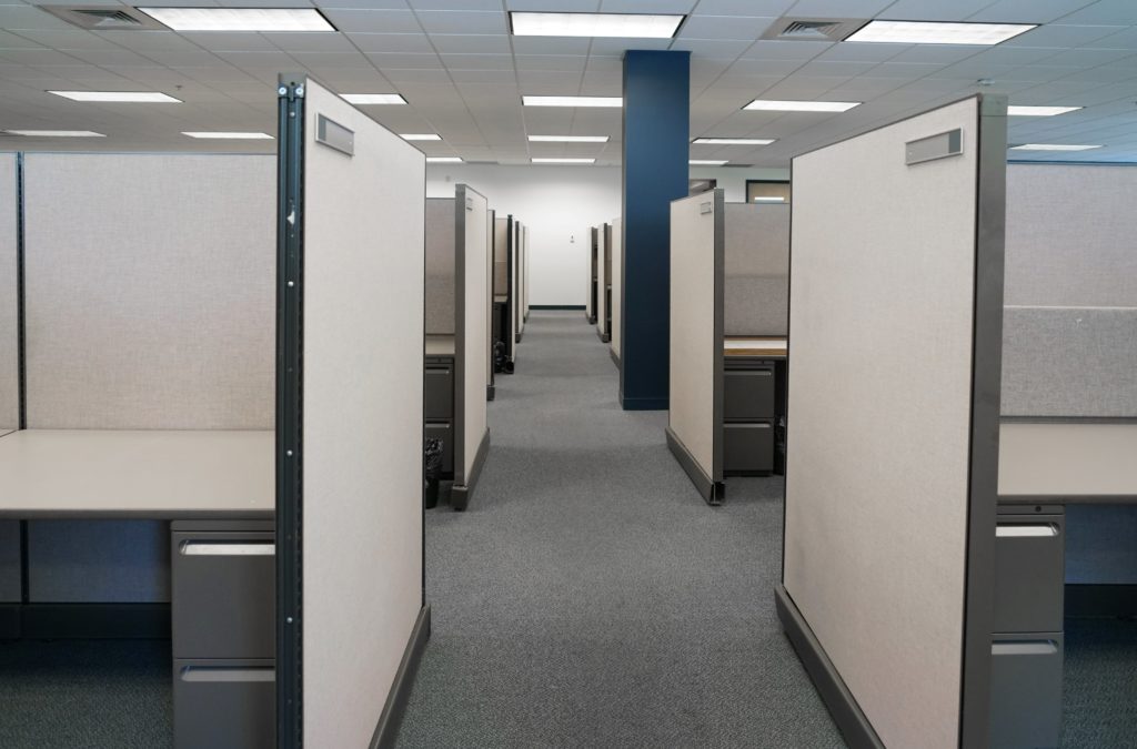 Office cubicles in need of office clean out services