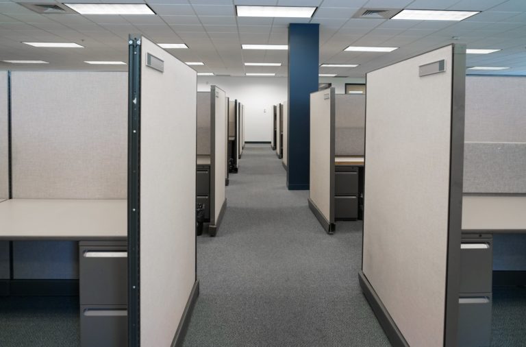 Office cubicles in need of office cubicle removal services in the Bay Area, California