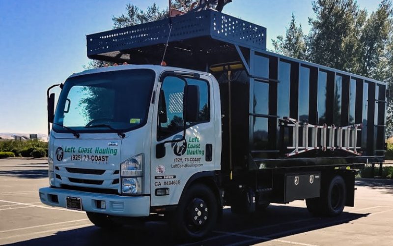Left Coast Hauling junk removal truck