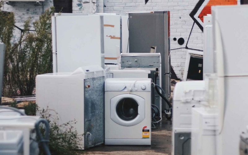 Old appliances in need of appliance removal services