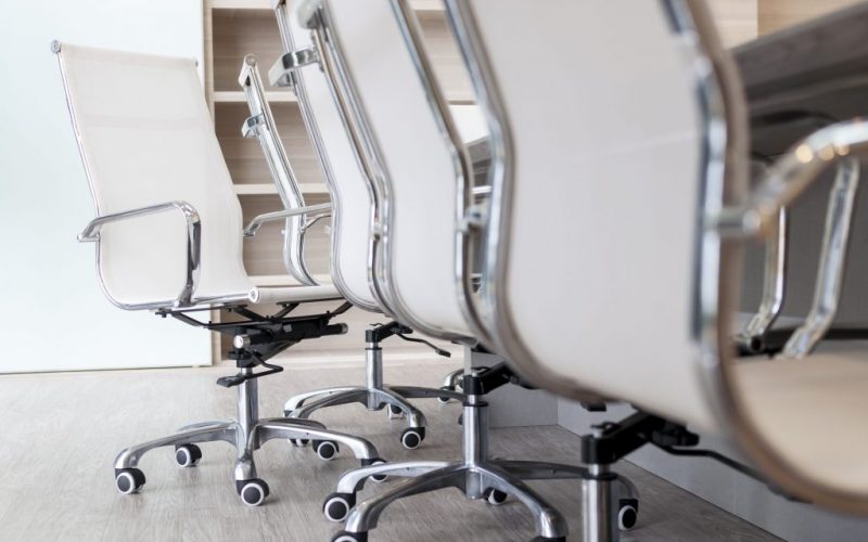 Office chairs in need of office furniture removal services