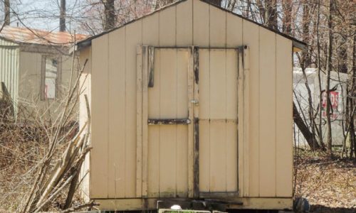 Old shed in need of shed demolition services