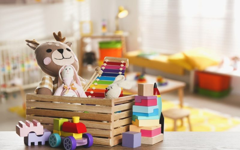 Piles of toys in need of junk removal services